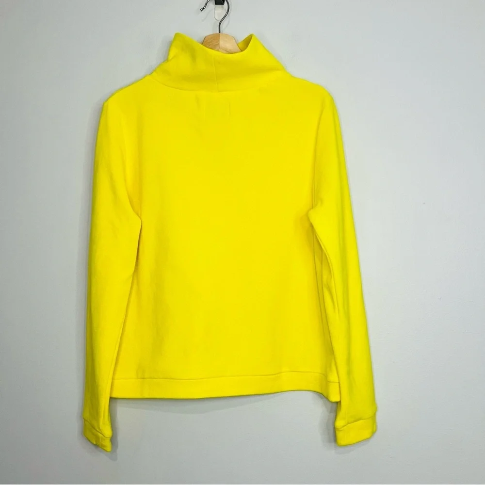 Tuckernuck Dudley Stephens Bright Yellow Cowl Neck Sweater size large and - Picture 7 of 8